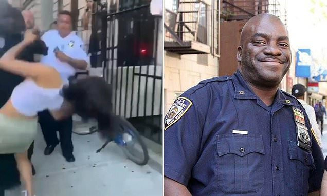 NYPD officer punches woman in the face during arrest (video)
